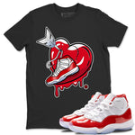 Jordan 11 Cherry Sneaker Match Tees Mad In Love Sneaker Tees Jordan 11 Cherry Sneaker Release Tees Unisex Shirts