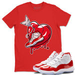 Jordan 11 Cherry Sneaker Match Tees Mad In Love Sneaker Tees Jordan 11 Cherry Sneaker Release Tees Unisex Shirts