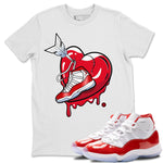 Jordan 11 Cherry Sneaker Match Tees Mad In Love Sneaker Tees Jordan 11 Cherry Sneaker Release Tees Unisex Shirts