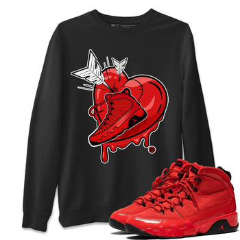 Jordan 9 Chile Red Sneaker Match Tees Mad In Love Sneaker Tees Jordan 9 Chile Red Sneaker Release Tees Unisex Shirts