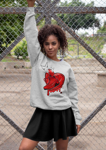 Jordan 9 Chile Red Sneaker Match Tees Mad In Love Sneaker Tees Jordan 9 Chile Red Sneaker Release Tees Unisex Shirts