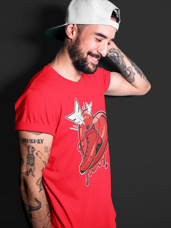 Jordan 9 Chile Red Sneaker Match Tees Mad In Love Sneaker Tees Jordan 9 Chile Red Sneaker Release Tees Unisex Shirts