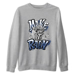 3s Midnight Navy shirt to match jordans Make It Rain sneaker tees Air Jordan 3 Midnight Navy SNRT Sneaker Release Tees unisex cotton Heather Grey 2 crew neck shirt