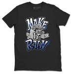 3s Midnight Navy shirt to match jordans Make It Rain sneaker tees Air Jordan 3 Midnight Navy SNRT Sneaker Release Tees unisex cotton Black 2 crew neck shirt