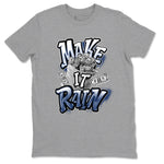 3s Midnight Navy shirt to match jordans Make It Rain sneaker tees Air Jordan 3 Midnight Navy SNRT Sneaker Release Tees unisex cotton Heather Grey 2 crew neck shirt