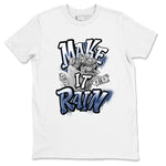 3s Midnight Navy shirt to match jordans Make It Rain sneaker tees Air Jordan 3 Midnight Navy SNRT Sneaker Release Tees unisex cotton White 2 crew neck shirt