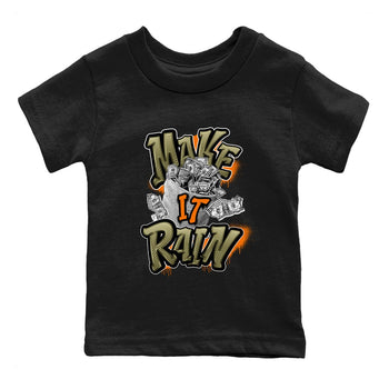 5s Olive shirt to match jordans Make It Rain sneaker tees Air Jordan 5 Olive SNRT sneaker release tees baby toddler Black 2 cotton Shirt