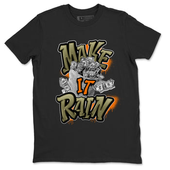 5s Olive shirt to match jordans Make It Rain sneaker tees Air Jordan 5 Olive SNRT Sneaker Release Tees unisex cotton Black 2 crew neck shirt