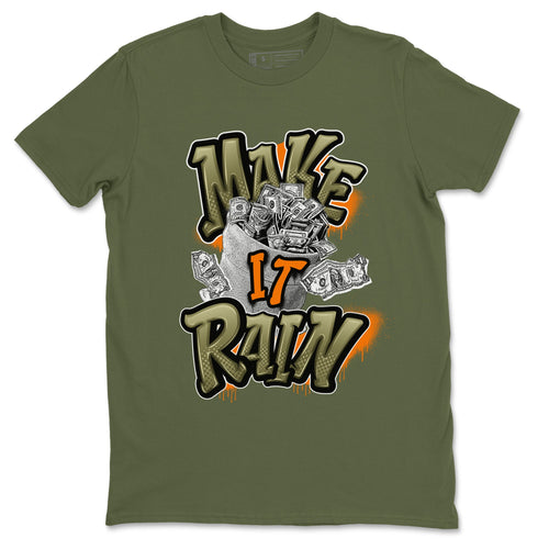 5s Olive shirt to match jordans Make It Rain sneaker tees Air Jordan 5 Olive SNRT Sneaker Release Tees unisex cotton Military Green 2 crew neck shirt