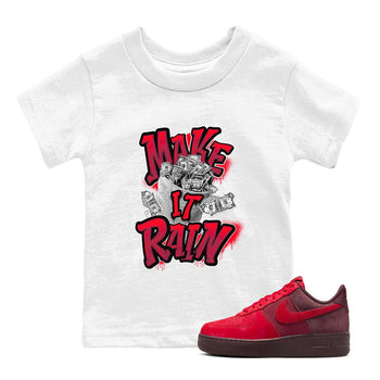Air Force 1 Layers of Love shirt to match jordans Make It Rain Money sneaker tees af1 Layers of Love SNRT sneaker release tees baby toddler White 1 cotton Shirt