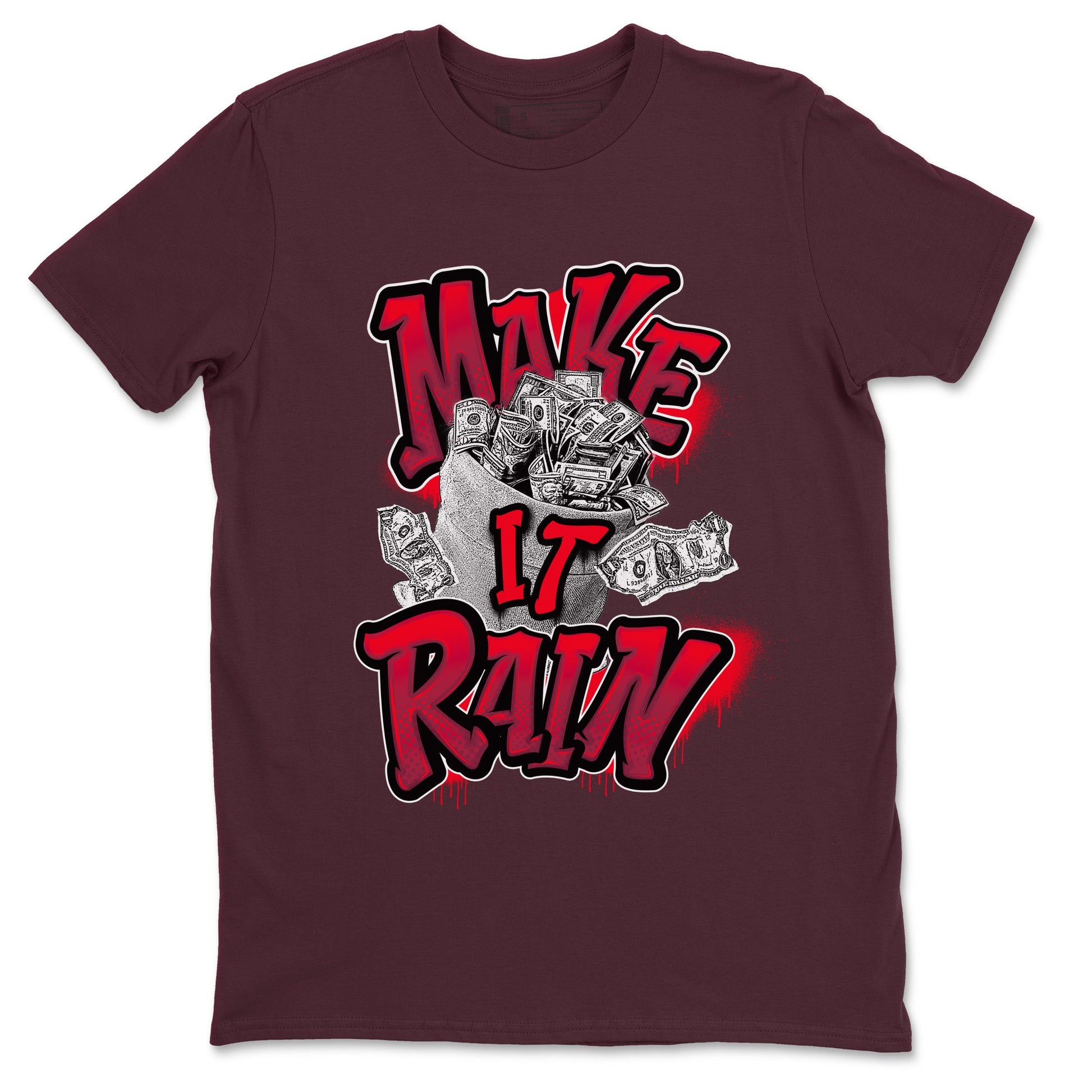 Air Force 1 Layers of Love shirt to match jordans Make It Rain Money sneaker tees af1 Layers of Love SNRT Sneaker Release Tees unisex cotton Maroon 2 crew neck shirt