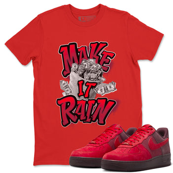 Air Force 1 Layers of Love shirt to match jordans Make It Rain Money sneaker tees af1 Layers of Love SNRT Sneaker Release Tees unisex cotton Red 1 crew neck shirt