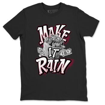 Air Jordan 1 Metalic Burgundy shirt to match jordans Make It Rain Money sneaker tees AJ1 Metalic Burgundy SNRT Sneaker Release Tees unisex cotton Black 2 crew neck shirt