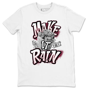 Air Jordan 1 Metalic Burgundy shirt to match jordans Make It Rain Money sneaker tees AJ1 Metalic Burgundy SNRT Sneaker Release Tees unisex cotton White 2 crew neck shirt