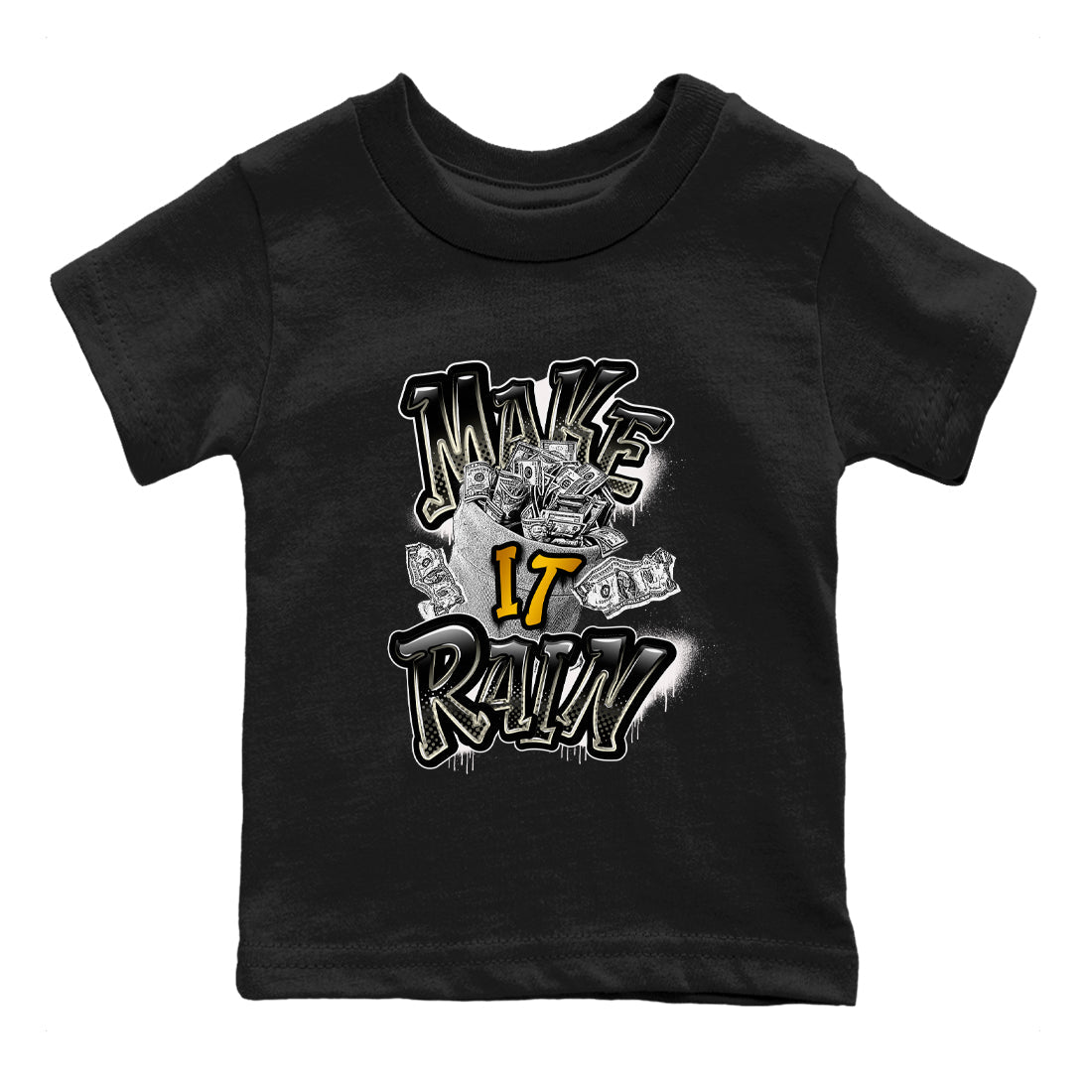 Air Jordan 11 Gratitude shirt to match jordans Make It Rain Money sneaker tees AJ11 Gratitude SNRT sneaker release tees baby toddler Black 2 cotton Shirt