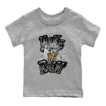 Air Jordan 11 Gratitude shirt to match jordans Make It Rain Money sneaker tees AJ11 Gratitude SNRT sneaker release tees baby toddler Heather Grey 2 cotton Shirt