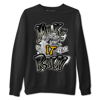 Air Jordan 11 Gratitude shirt to match jordans Make It Rain Money sneaker tees AJ11 Gratitude SNRT Sneaker Release Tees unisex cotton Black 2 crew neck shirt
