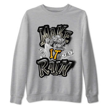 Air Jordan 11 Gratitude shirt to match jordans Make It Rain Money sneaker tees AJ11 Gratitude SNRT Sneaker Release Tees unisex cotton Heather Grey 2 crew neck shirt
