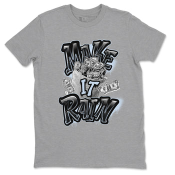 Air Jordan 11 Space shirt to match jordans Make It Rain Money sneaker tees AJ11 Black and Varsity Royal SNRT Sneaker Release Tees unisex cotton Heather Grey 2 crew neck shirt