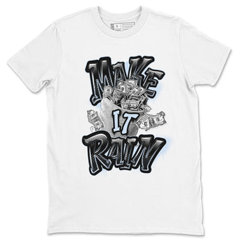 Air Jordan 11 Space shirt to match jordans Make It Rain Money sneaker tees AJ11 Black and Varsity Royal SNRT Sneaker Release Tees unisex cotton White 2 crew neck shirt