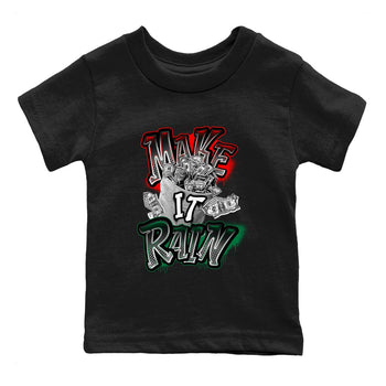 Air Jordan 2 Christmas shirt to match jordans Make It Rain Money sneaker tees AJ2 Christmas SNRT sneaker release tees baby toddler Black 2 cotton Shirt