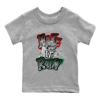 Air Jordan 2 Christmas shirt to match jordans Make It Rain Money sneaker tees AJ2 Christmas SNRT sneaker release tees baby toddler Heather Grey 2 cotton Shirt