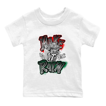 Air Jordan 2 Christmas shirt to match jordans Make It Rain Money sneaker tees AJ2 Christmas SNRT sneaker release tees baby toddler White 2 cotton Shirt
