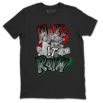Air Jordan 2 Christmas shirt to match jordans Make It Rain Money sneaker tees AJ2 Christmas SNRT Sneaker Release Tees unisex cotton Black 2 crew neck shirt