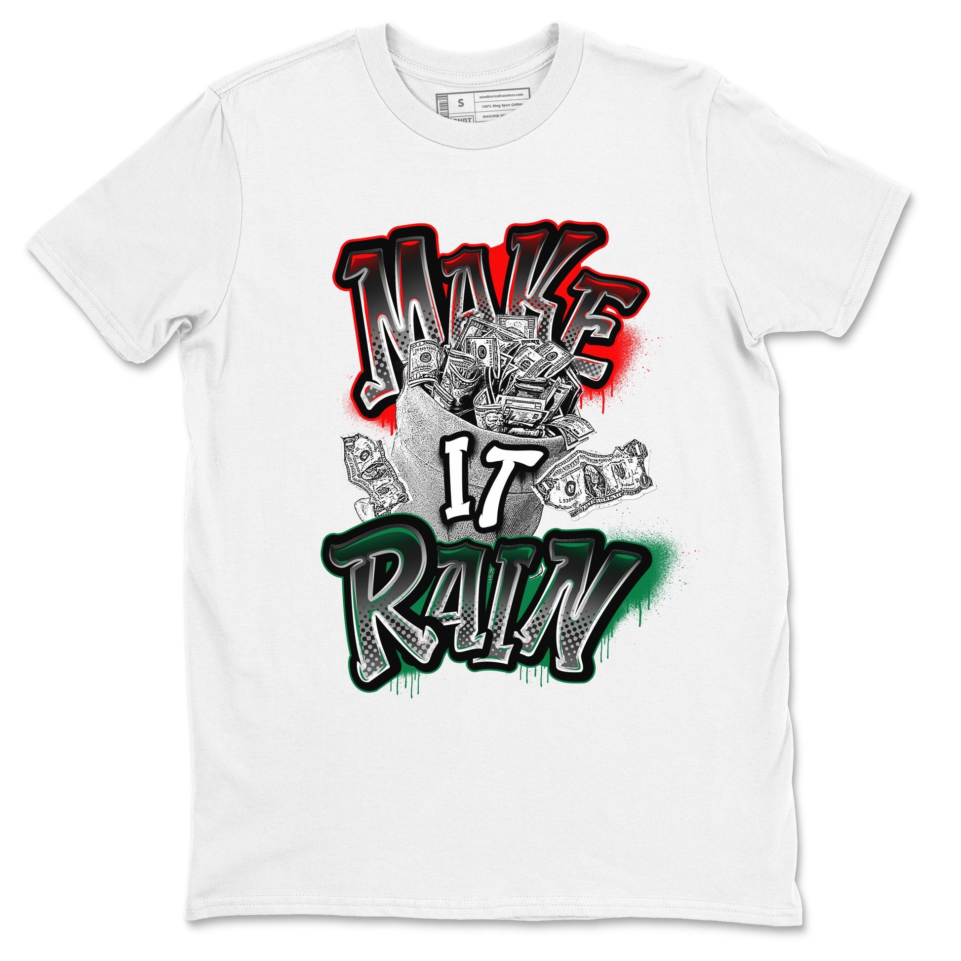 Air Jordan 2 Christmas shirt to match jordans Make It Rain Money sneaker tees AJ2 Christmas SNRT Sneaker Release Tees unisex cotton White 2 crew neck shirt