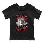 Air Jordan 4 Bred Reimagined shirt to match jordans Make It Rain Money sneaker tees AJ4 Bred Reimagined SNRT sneaker release tees baby toddler Black 2 cotton Shirt