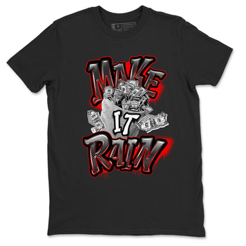 Air Jordan 4 Bred Reimagined shirt to match jordans Make It Rain Money sneaker tees AJ4 Bred Reimagined SNRT Sneaker Release Tees unisex cotton Black 2 crew neck shirt