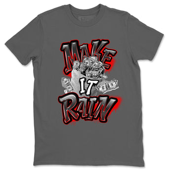 Air Jordan 4 Bred Reimagined shirt to match jordans Make It Rain Money sneaker tees AJ4 Bred Reimagined SNRT Sneaker Release Tees unisex cotton Cool Grey 2 crew neck shirt