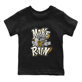 4s Sail shirt to match jordans Make It Rain Money sneaker tees Air Jordan 4 Sail SNRT sneaker release tees baby toddler Black 2 cotton Shirt