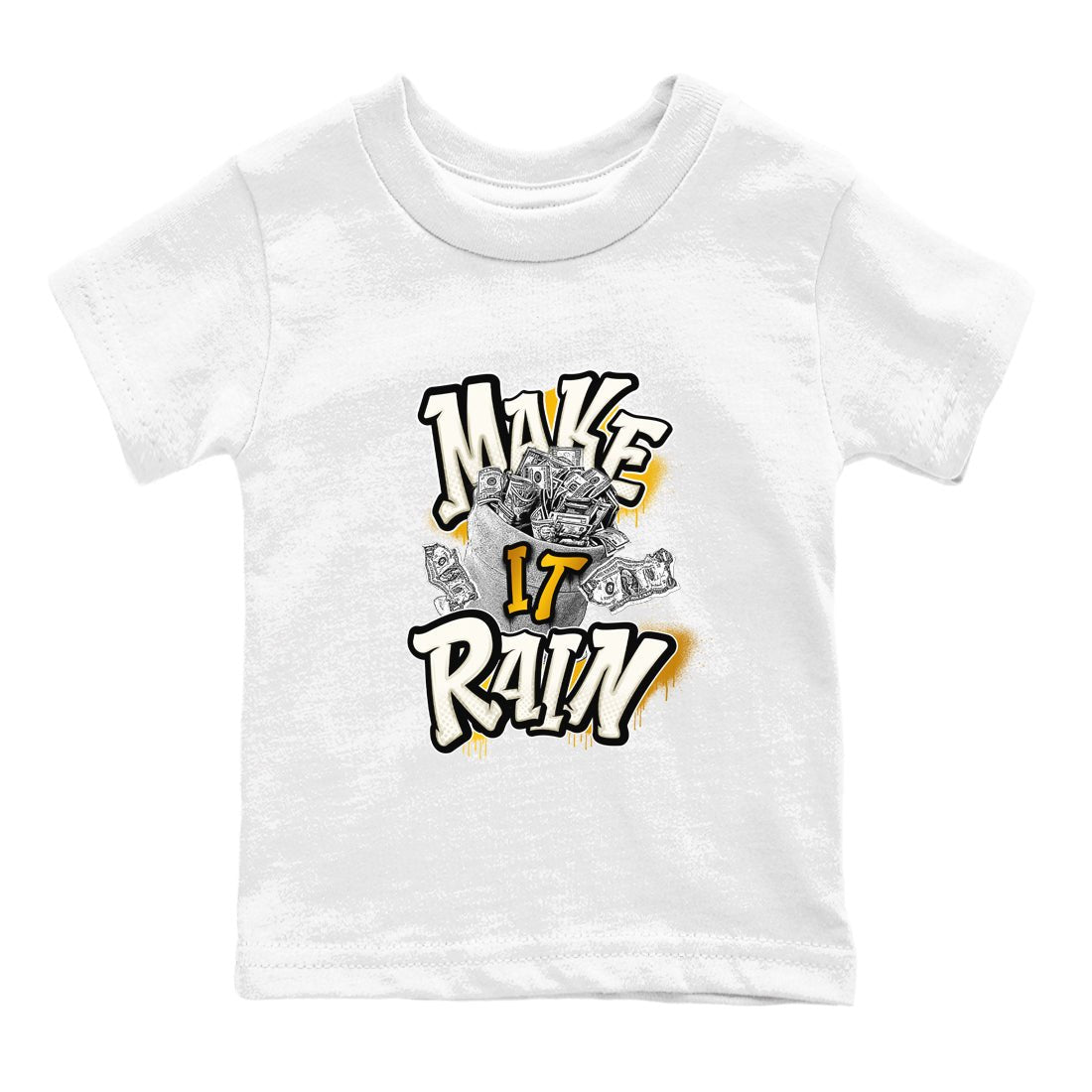 4s Sail shirt to match jordans Make It Rain Money sneaker tees Air Jordan 4 Sail SNRT sneaker release tees baby toddler White 2 cotton Shirt