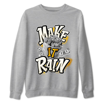 4s Sail shirt to match jordans Make It Rain Money sneaker tees Air Jordan 4 Sail SNRT Sneaker Release Tees unisex cotton Heather Grey 2 crew neck shirt
