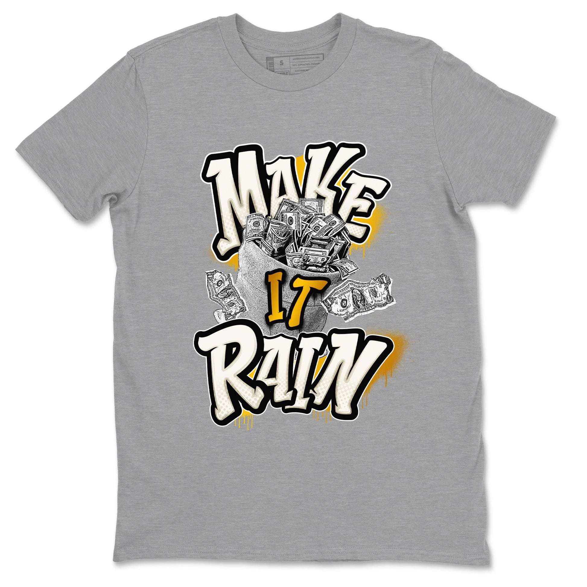 4s Sail shirt to match jordans Make It Rain Money sneaker tees Air Jordan 4 Sail SNRT Sneaker Release Tees unisex cotton Heather Grey 2 crew neck shirt