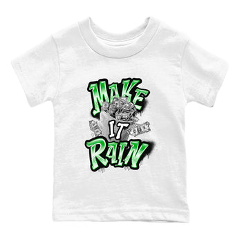 Air Jordan 5 Lucky Green shirt to match jordans Make It Rain Money sneaker tees AJ5 Lucky Green SNRT sneaker release tees baby toddler White 2 cotton Shirt