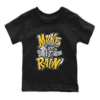 Air Jordan 6 Yellow Ochre shirt to match jordans Make It Rain Money sneaker tees AJ6 Yellow Ochre SNRT sneaker release tees baby toddler Black 2 cotton Shirt