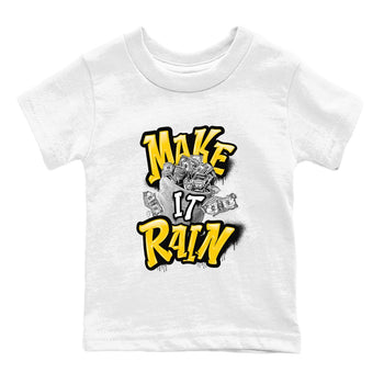 Air Jordan 6 Yellow Ochre shirt to match jordans Make It Rain Money sneaker tees AJ6 Yellow Ochre SNRT sneaker release tees baby toddler White 2 cotton Shirt
