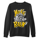 Air Jordan 6 Yellow Ochre shirt to match jordans Make It Rain Money sneaker tees AJ6 Yellow Ochre SNRT Sneaker Release Tees unisex cotton Black 2 crew neck shirt