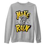 Air Jordan 6 Yellow Ochre shirt to match jordans Make It Rain Money sneaker tees AJ6 Yellow Ochre SNRT Sneaker Release Tees unisex cotton Heather Grey 2 crew neck shirt