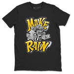 Air Jordan 6 Yellow Ochre shirt to match jordans Make It Rain Money sneaker tees AJ6 Yellow Ochre SNRT Sneaker Release Tees unisex cotton Black1 crew neck shirt
