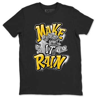 Air Jordan 6 Yellow Ochre shirt to match jordans Make It Rain Money sneaker tees AJ6 Yellow Ochre SNRT Sneaker Release Tees unisex cotton Black1 crew neck shirt