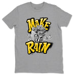 Air Jordan 6 Yellow Ochre shirt to match jordans Make It Rain Money sneaker tees AJ6 Yellow Ochre SNRT Sneaker Release Tees unisex cotton Heather Grey 2 crew neck shirt