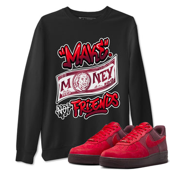 Air Force 1 Layers Of Love Valentine's Day shirt to match jordans Make Money Not Friends sneaker tees streetwear brand AF1 Layers Of Love SNRT Sneaker Release Tees unisex cotton Black 1 crew neck shirt
