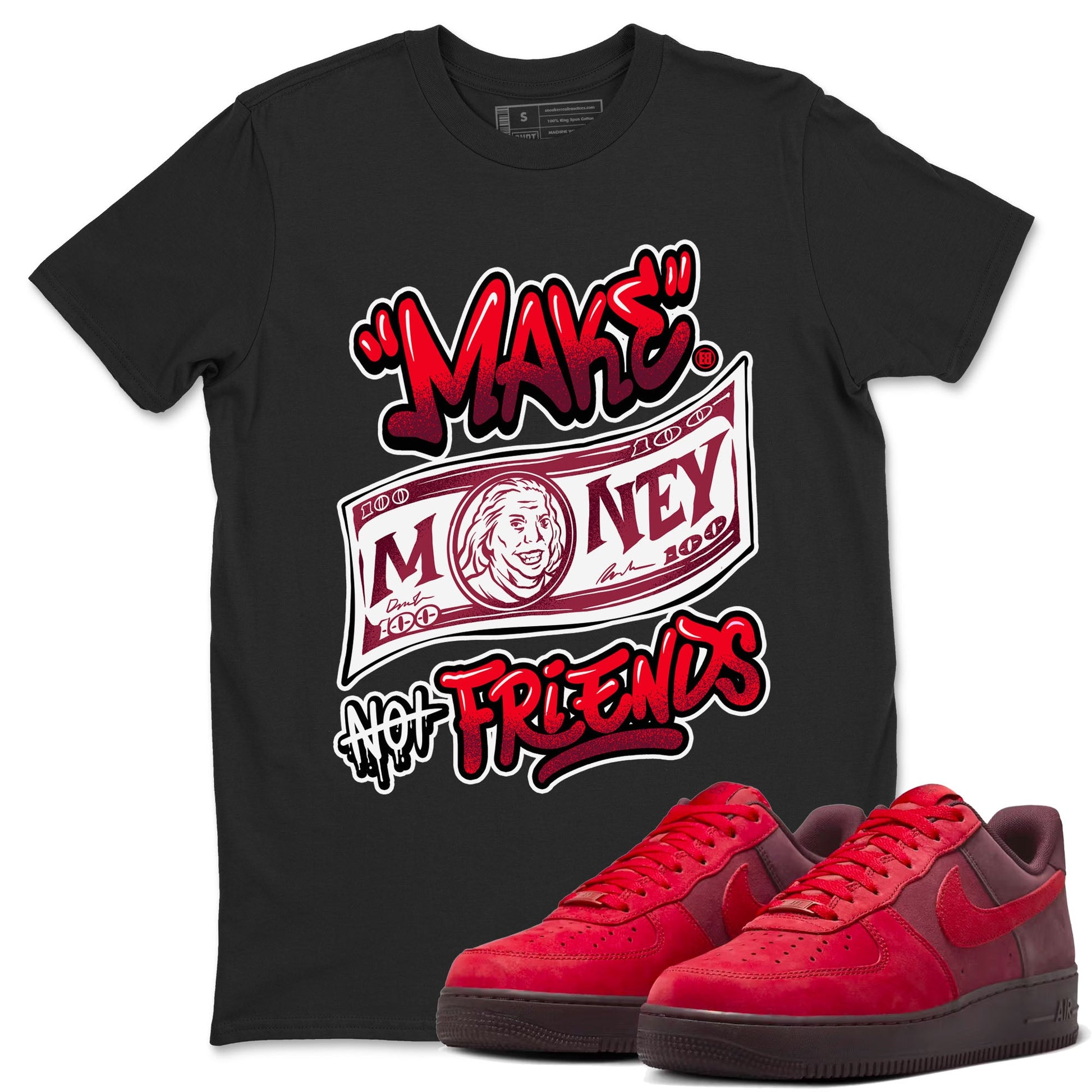 Air Force 1 Layers Of Love Valentine's Day shirt to match jordans Make Money Not Friends sneaker tees streetwear brand AF1 Layers Of Love SNRT Sneaker Release Tees unisex cotton Black 1 crew neck shirt