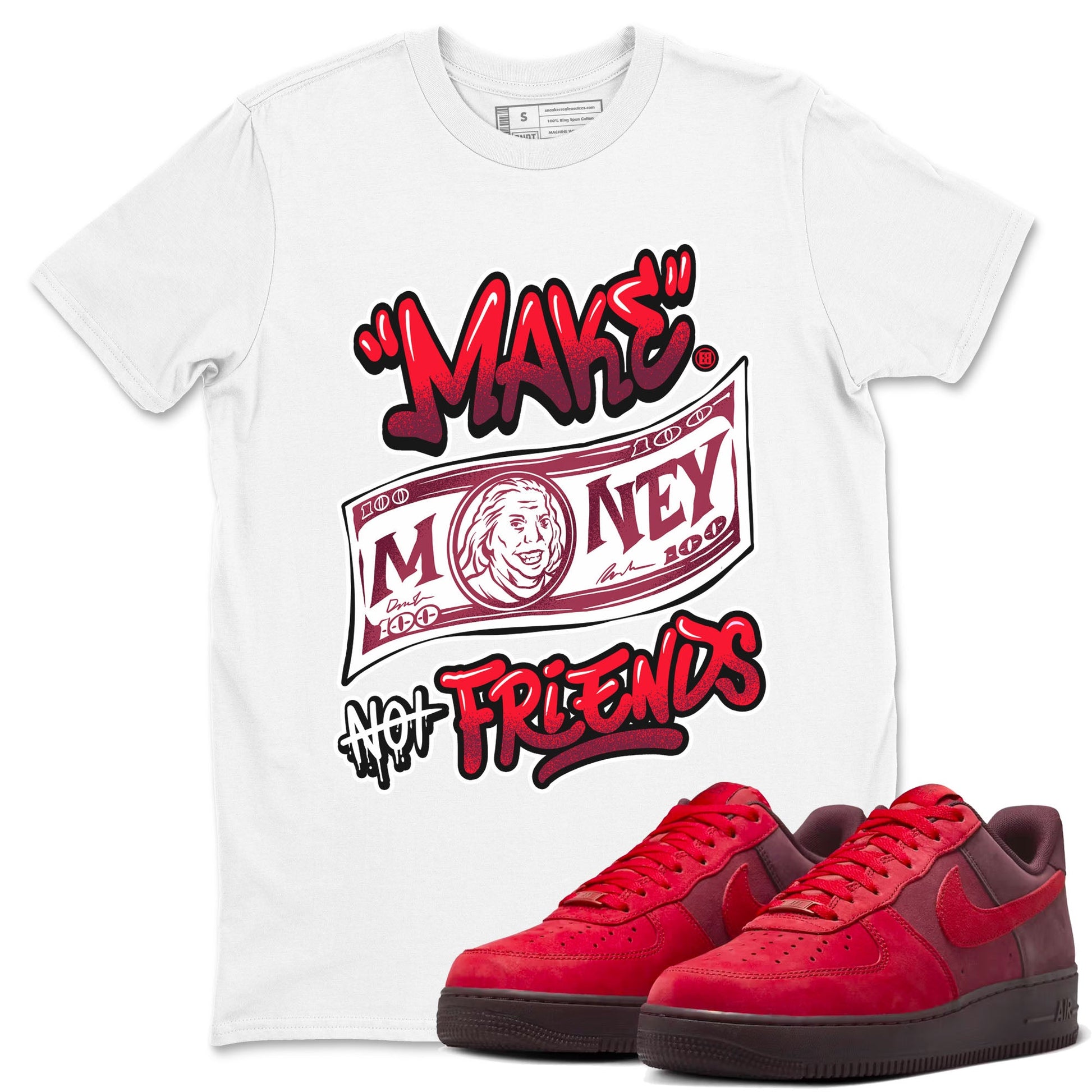Air Force 1 Layers Of Love Valentine's Day shirt to match jordans Make Money Not Friends sneaker tees streetwear brand AF1 Layers Of Love SNRT Sneaker Release Tees unisex cotton White 1 crew neck shirt