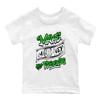 Air Jordan 5 Retro Lucky Green shirt to match jordans Make Money Not Friends sneaker tees streetwear brand Air Jordan 5 Lucky Green SNRT sneaker release tees baby toddler White 2 cotton Shirt
