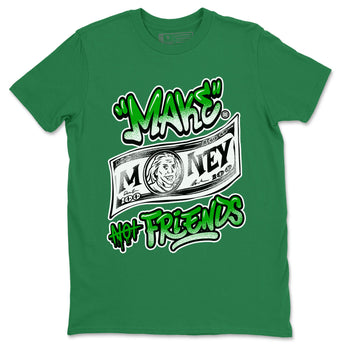 Air Jordan 5 Retro Lucky Green shirt to match jordans Make Money Not Friends sneaker tees streetwear brand Air Jordan 5 Lucky Green SNRT Sneaker Release Tees unisex cotton Kelly Green 2 crew neck shirt