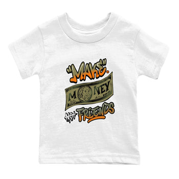 AJ5 Olive shirt to match jordans Make Money Not Friends sneaker tees streetwear brand Air Jordan 5 Olive SNRT sneaker release tees baby toddler White 2 cotton Shirt